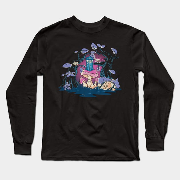 THE MAGICAL LAND magic cute tardis fantasy Long Sleeve T-Shirt by leepianti